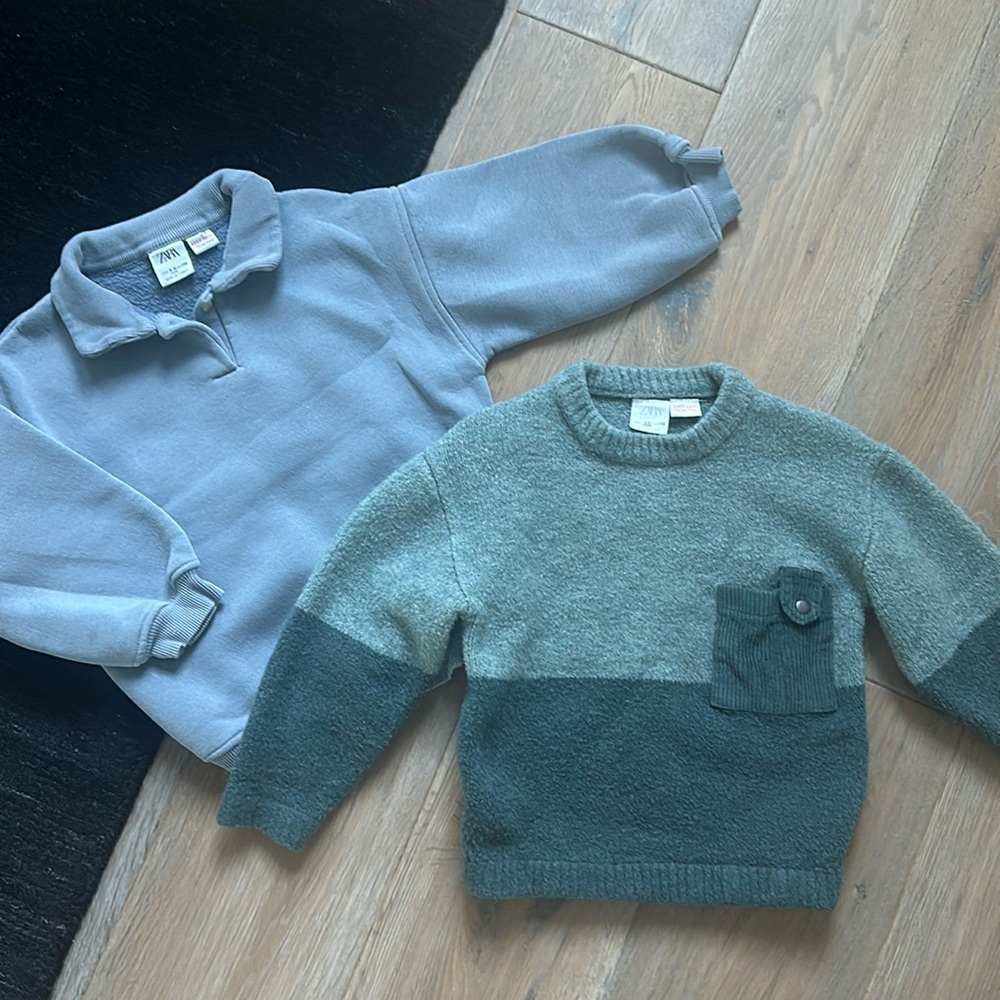 Zara Baby Sweatshirt Sweater Bundle in size 4-5 Years Old